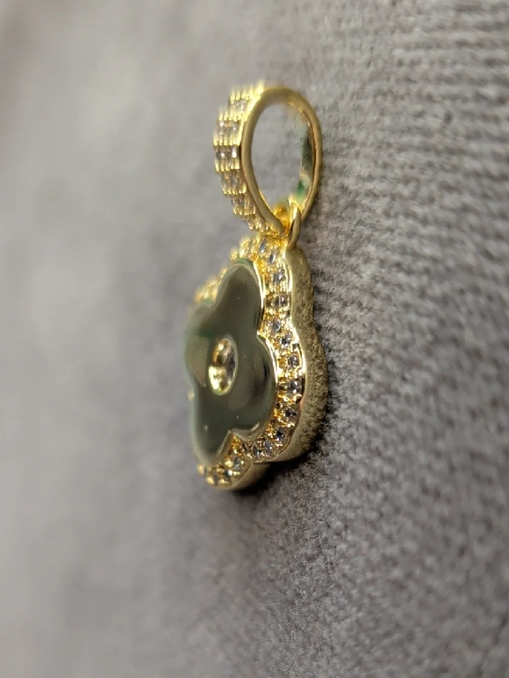 Clover Pendant With Cubic Zirconia Accents